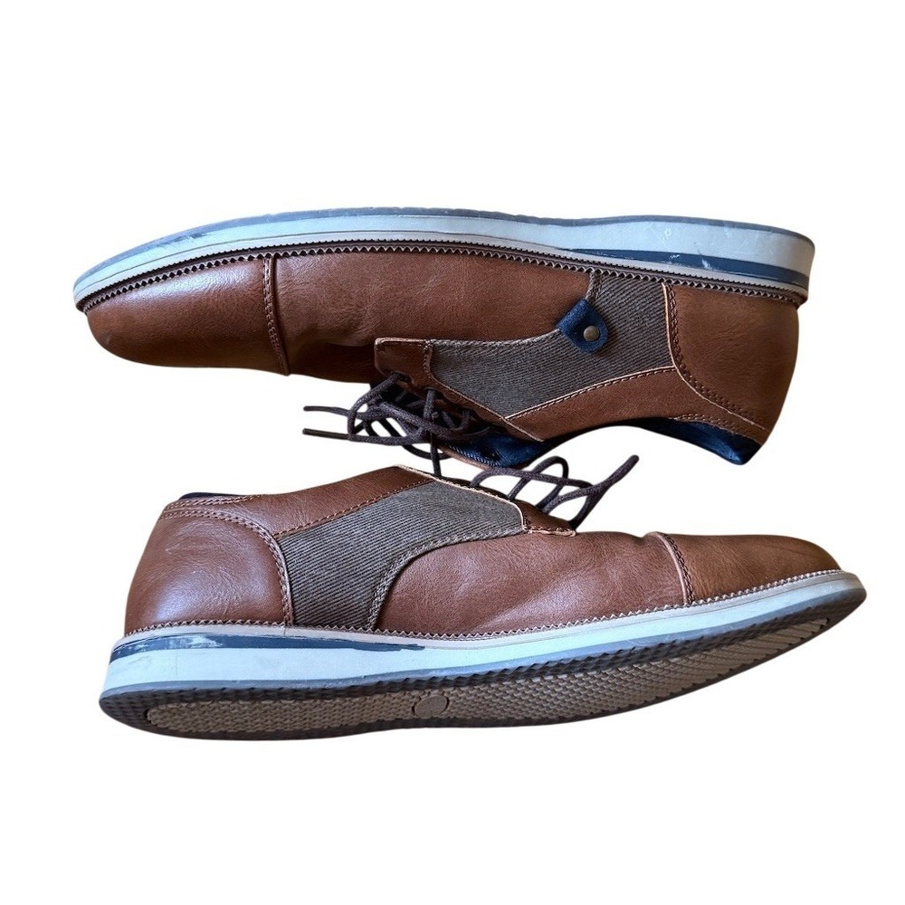 Ashford Hayes Men's Oxford Dress Shoes Brown Cap Toe Lace Up Size 8M comfort - Picture 6 of 9